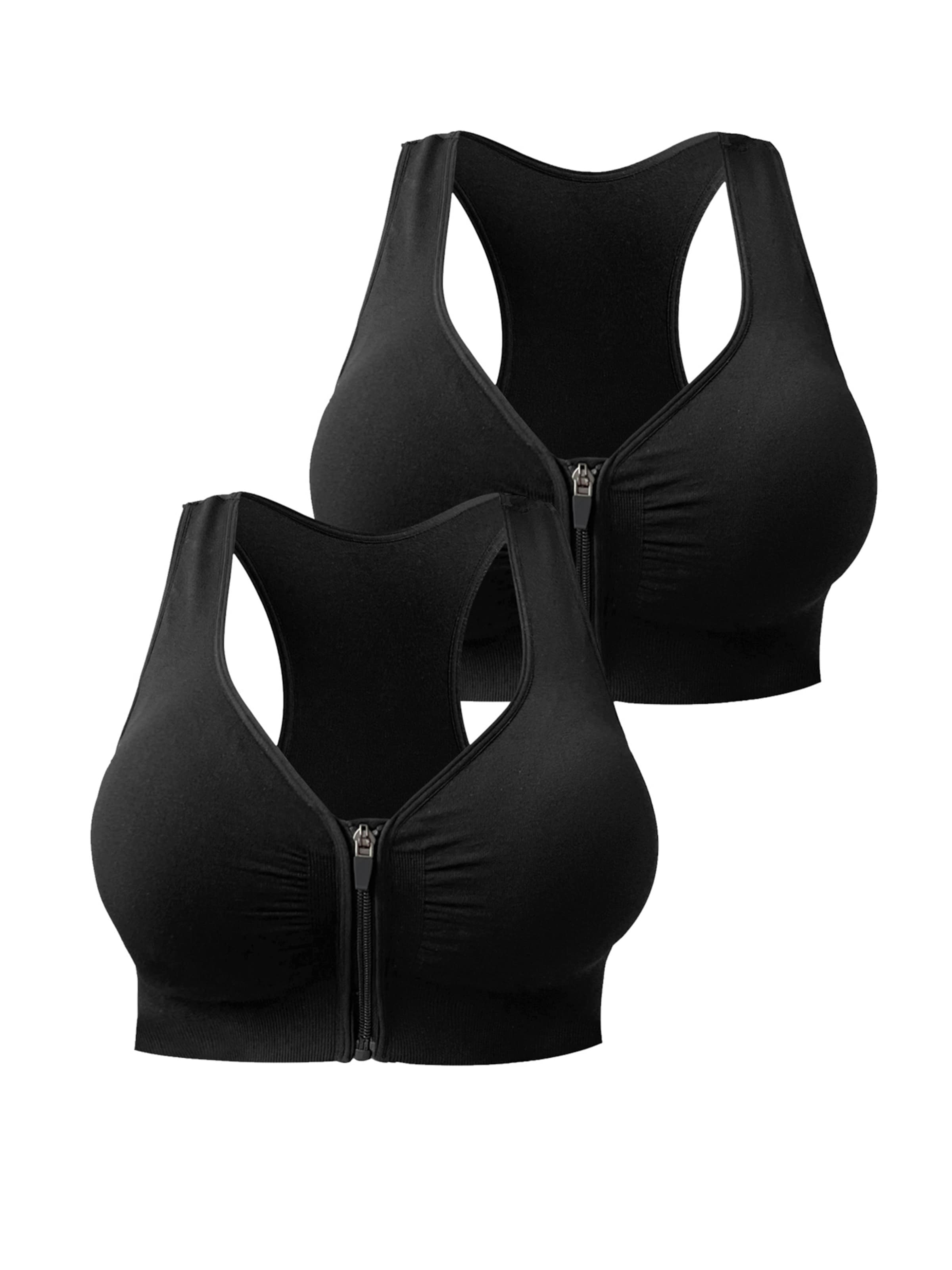 

MEETWEE Push-up спортивный бюстгальтер 'Push-up Bralette Athletic Bras' в черном цвете