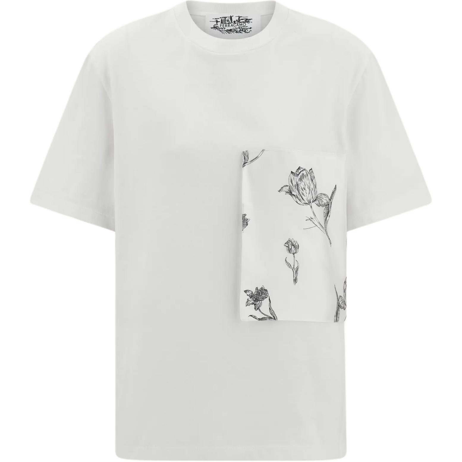 

Ferragamo Футболка женская белая, Белый, Ferragamo Футболка женская белая