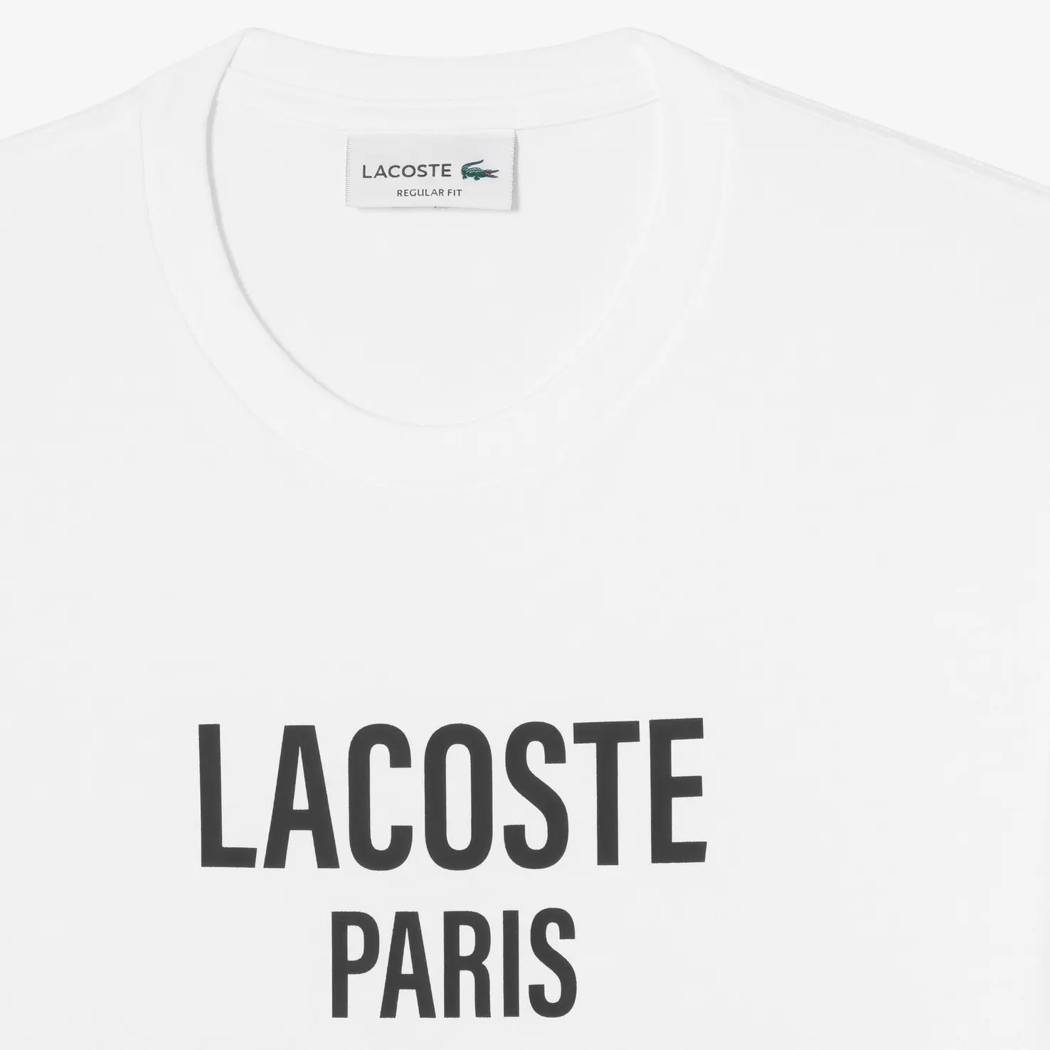 LACOSTE Футболка мужская белая — фото 3
