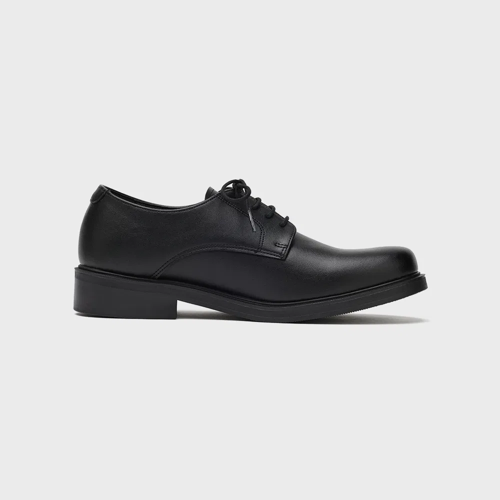 Мужские туфли дерби Firenze.A Second.A Light Standard Round Toe, матово-чёрные — фото 4
