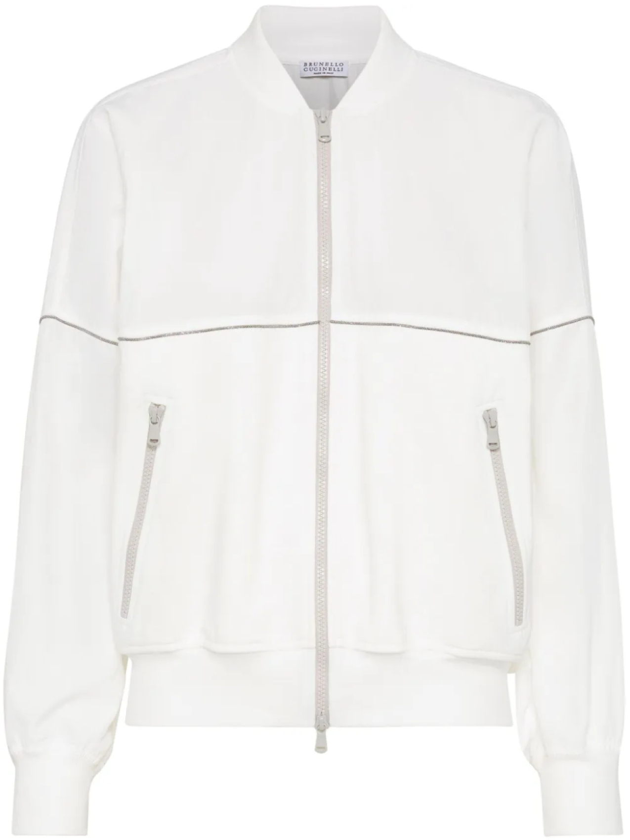 

Brunello Cucinelli куртка с декором Monili, белый