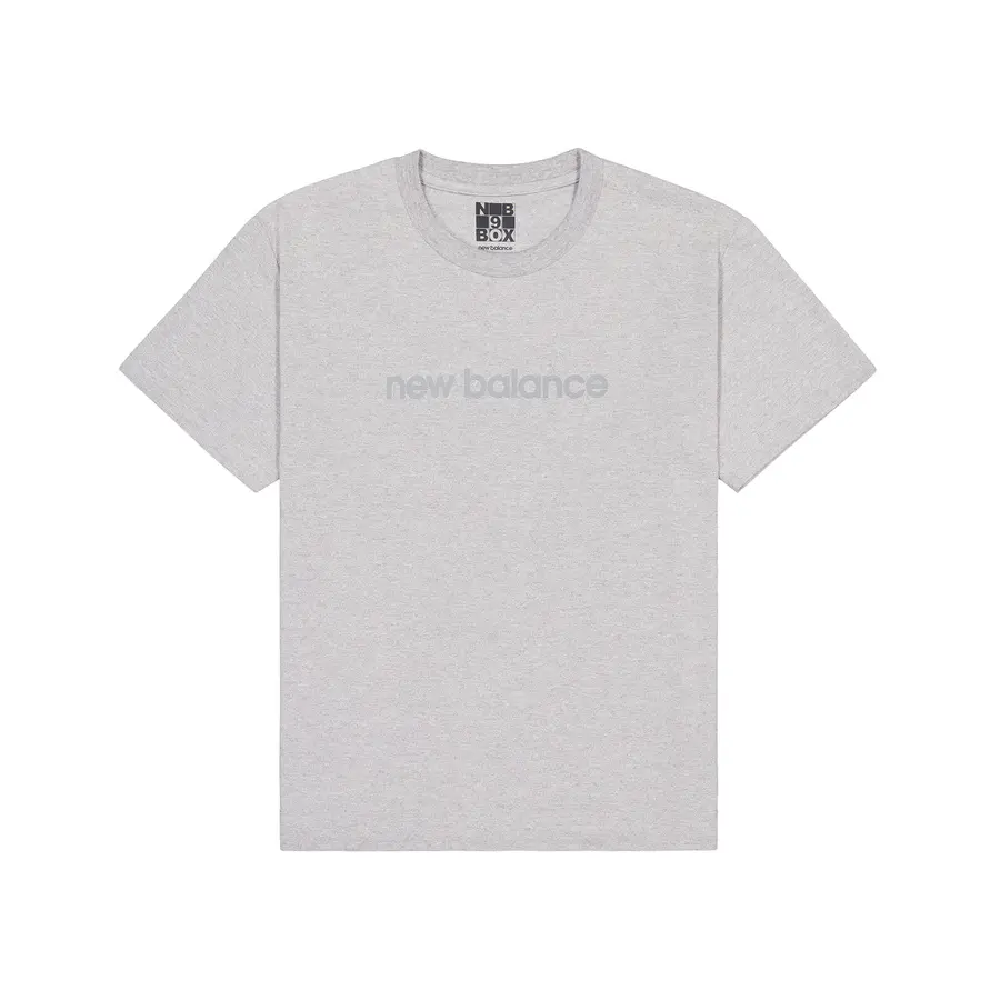 

9BOX N.5 Футболка унисекс спортивная серая New Balance, серый