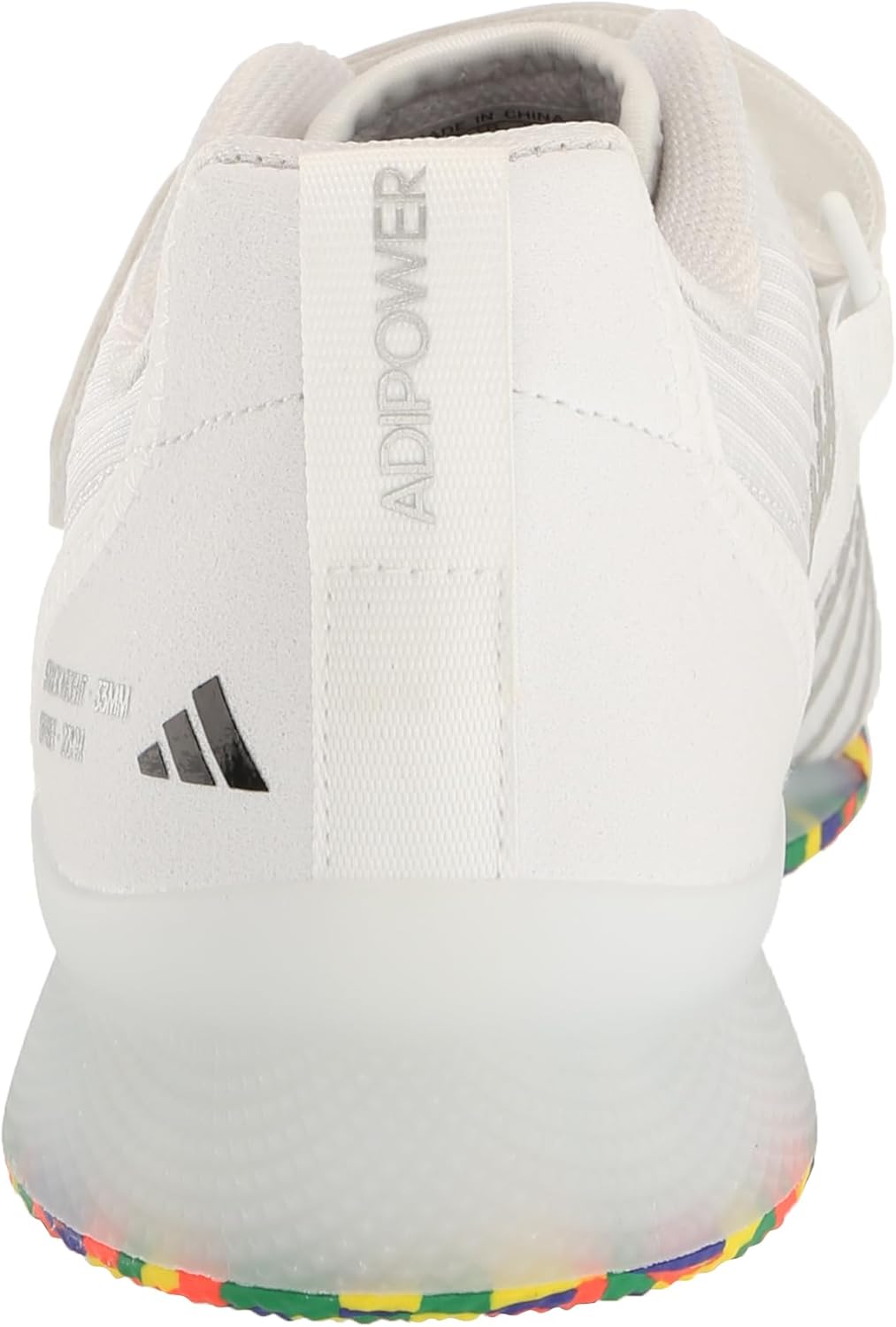 Мужские кроссовки для тяжелой атлетики Adidas Adipower III, белый/черный — фото 3