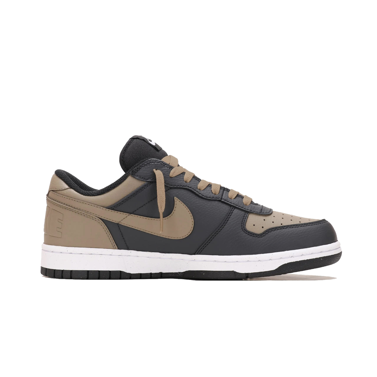 Nike Мужские износостойкие низкие скейтбордные кроссовки Big Mocha Chocolate, черный с коричневым рисунком — фото 3
