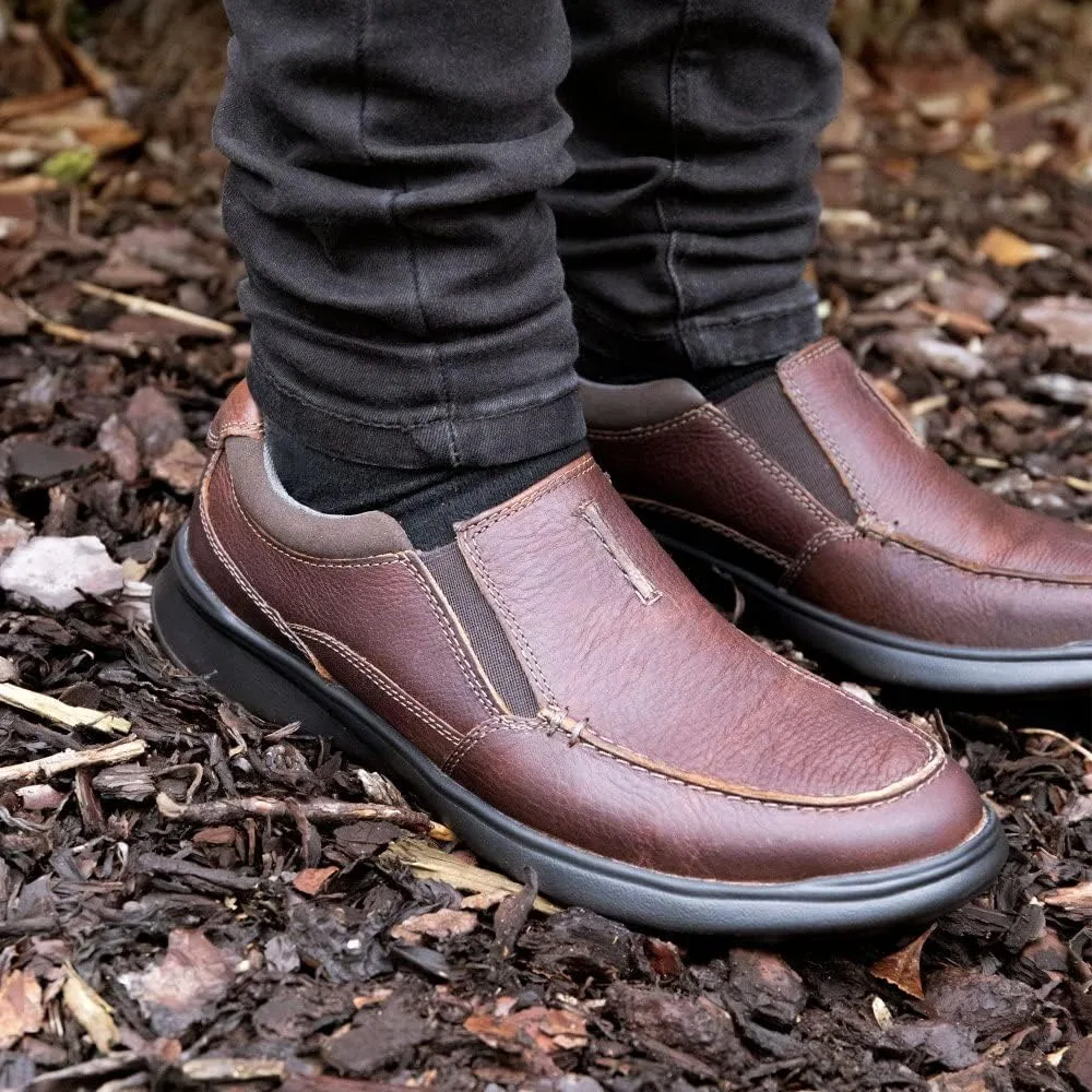 Мокасины кожаные Clarks Leather, Tobacco Leather — фото 3