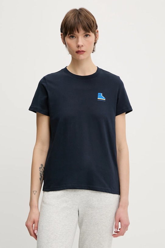 

Хлопковая футболка MASSIF GRAPHIC Helly Hansen, темно-синий