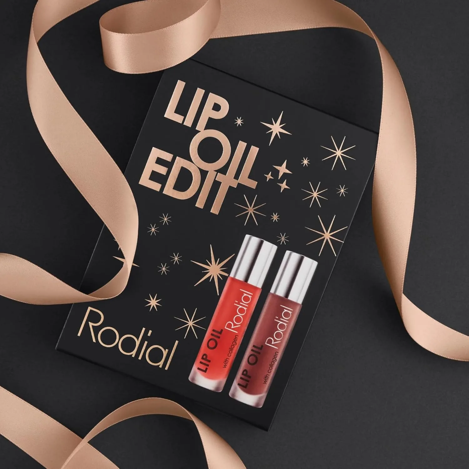 Набор Rodial Lip Oil Edit Kit - подарочный набор с блеском для губ Sugar Coral 0.13 fl. oz и Wild Plum 0.13 fl. oz, увлажняющий, увеличивающий объем — фото 2