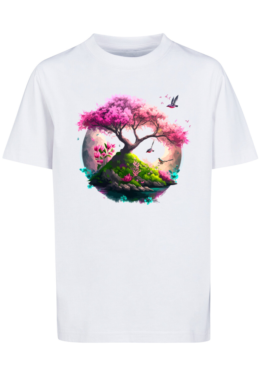 

Футболка F4NT4STIC Kirschblüten Baum Tee Unisex, белый