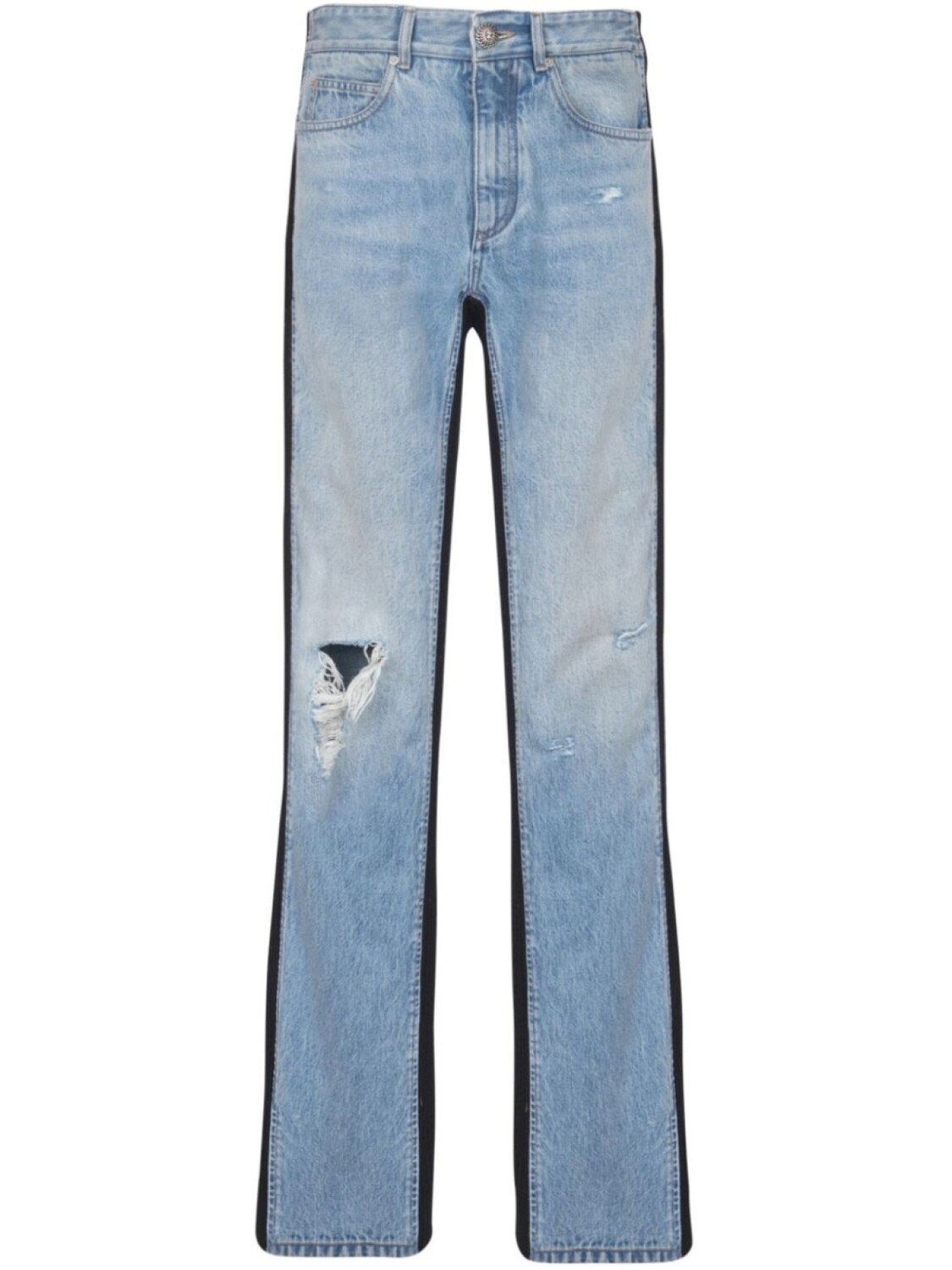 

Balmain джинсы с трикотажными вставками, синий