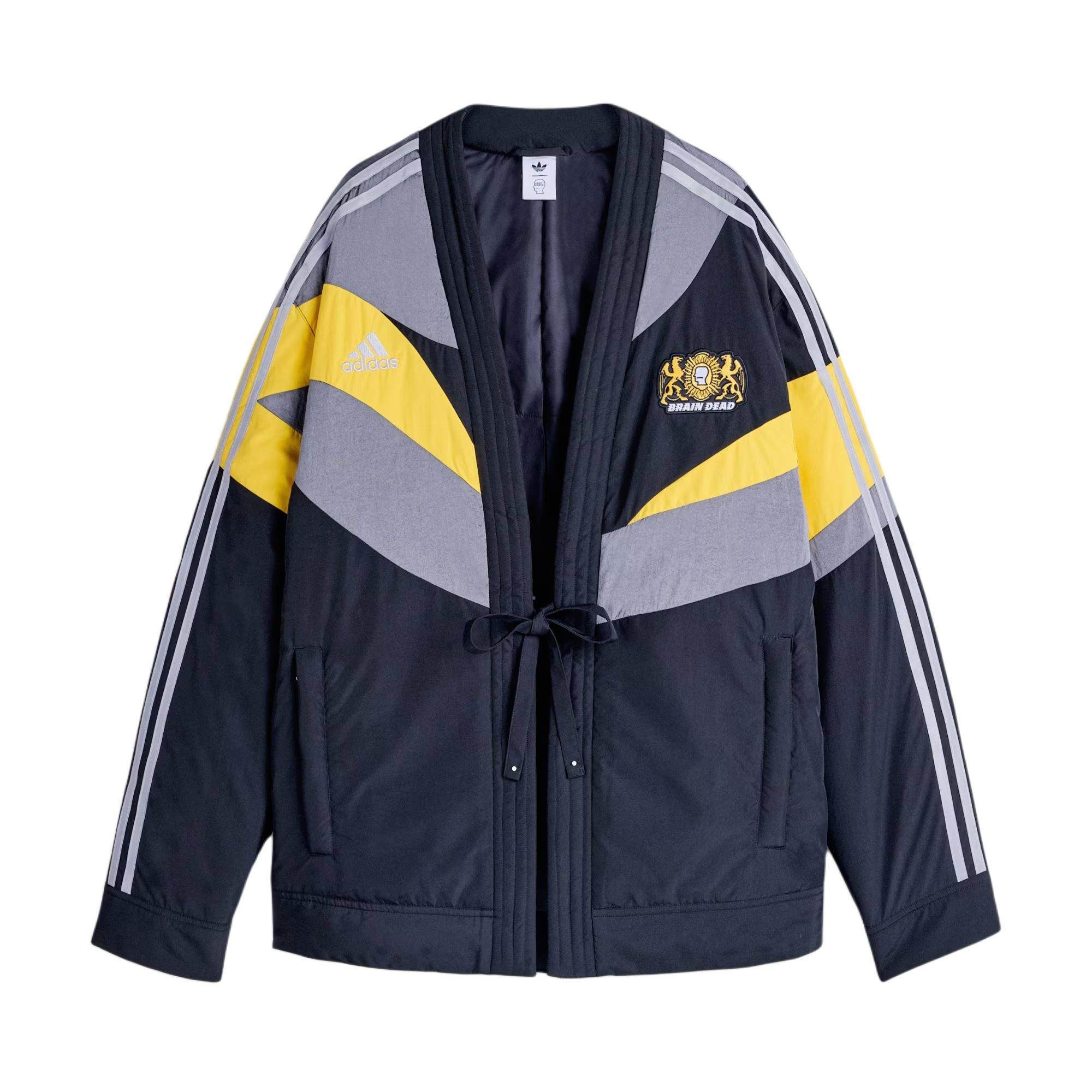 

Куртка Brain Dead FW25 NORAGI Unisex Adidas Originals, черный/серый/желтый