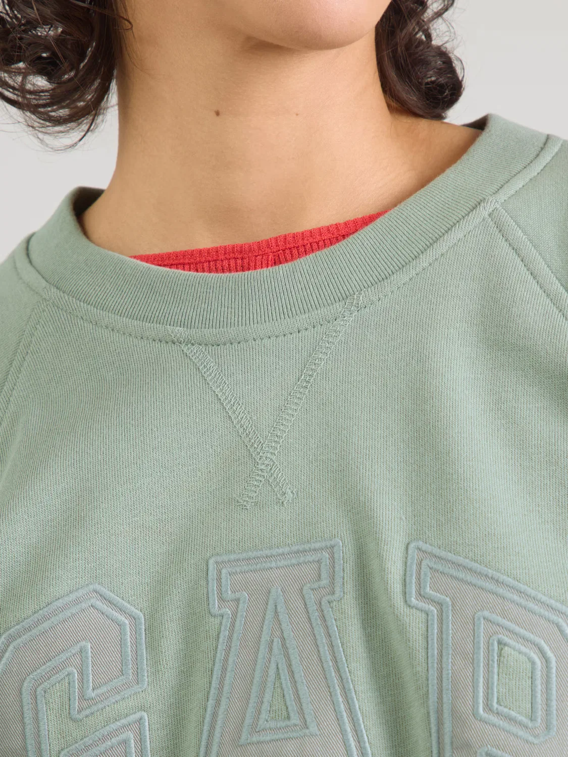 Толстовка Gap зеленого цвета — фото 2