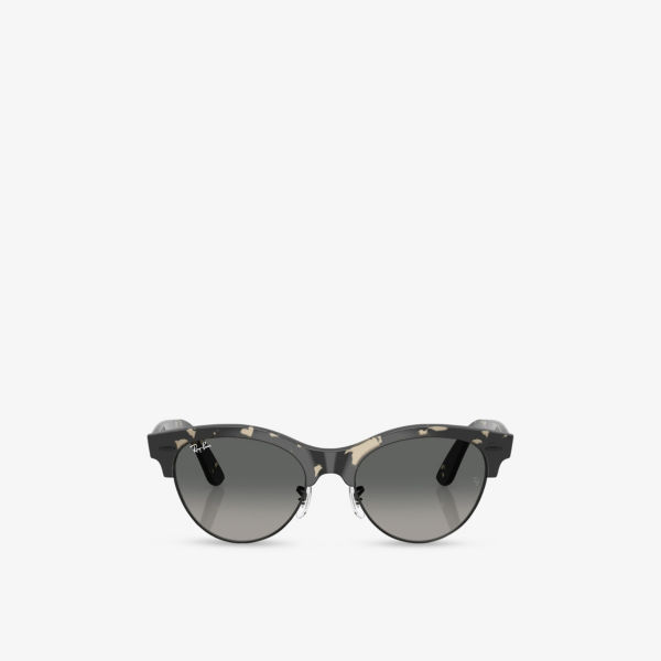 

Rb2341 Clubmaster Way квадратные очки с пропионатной оправой Ray-Ban, коричневый