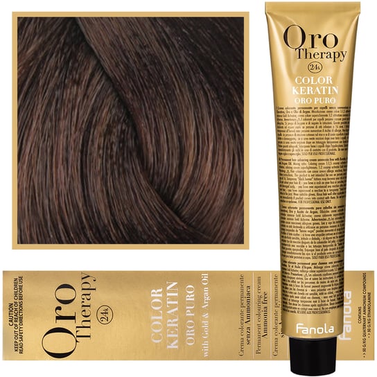 

Краска для волос, 100 мл Fanola, Oro Therapy, Color Keratin Oro Puro, 5.3