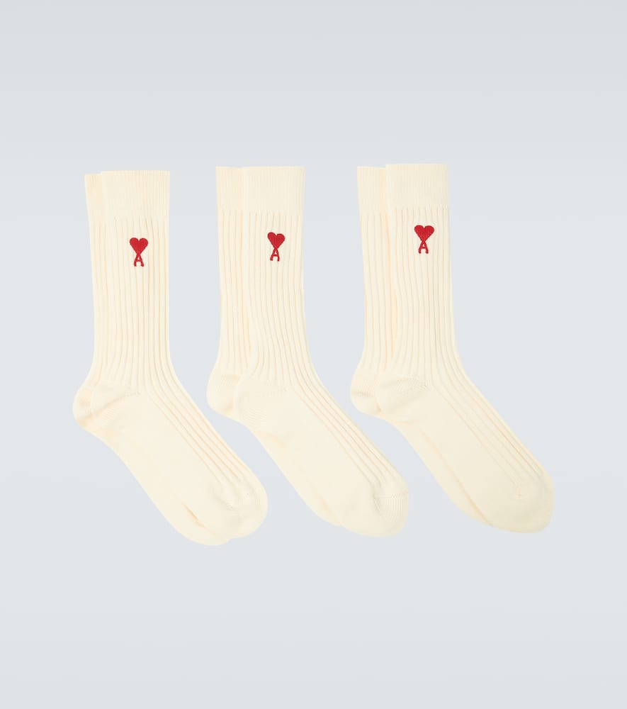 

Набор из 3 пар носков Ami de Cœur из хлопковой смеси Ami Paris