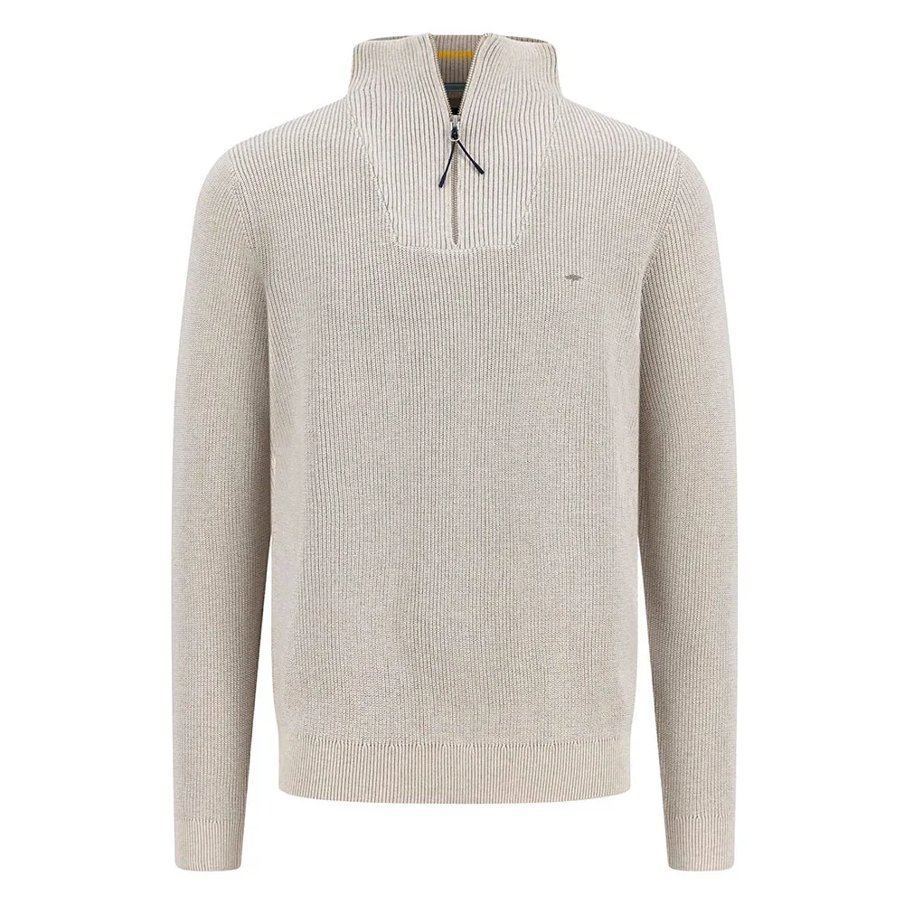 

Свитер Fynch Hatton Fisherman half zip, серый
