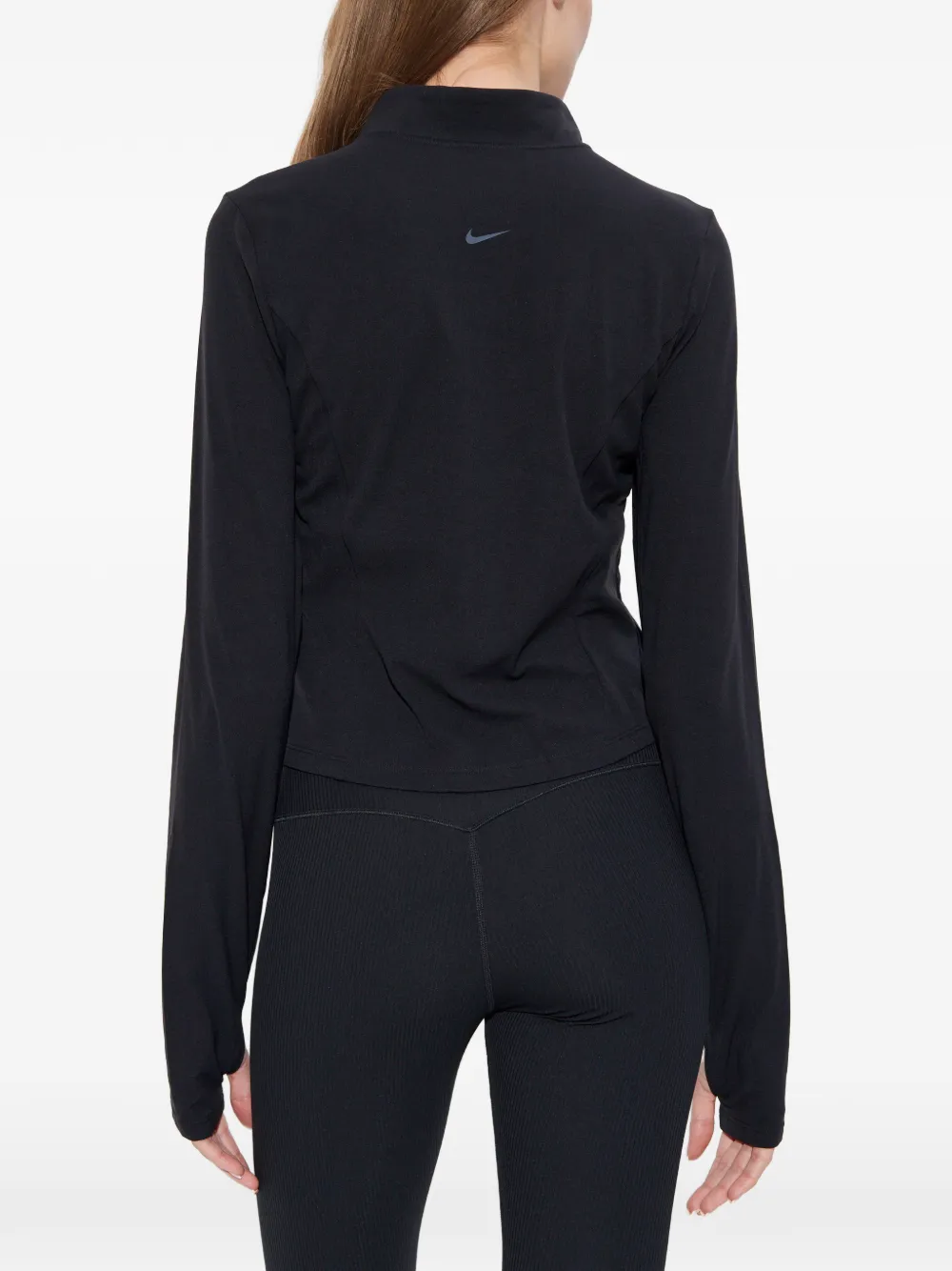 Толстовка с длинными рукавами на молнии Nike, черный — фото 4