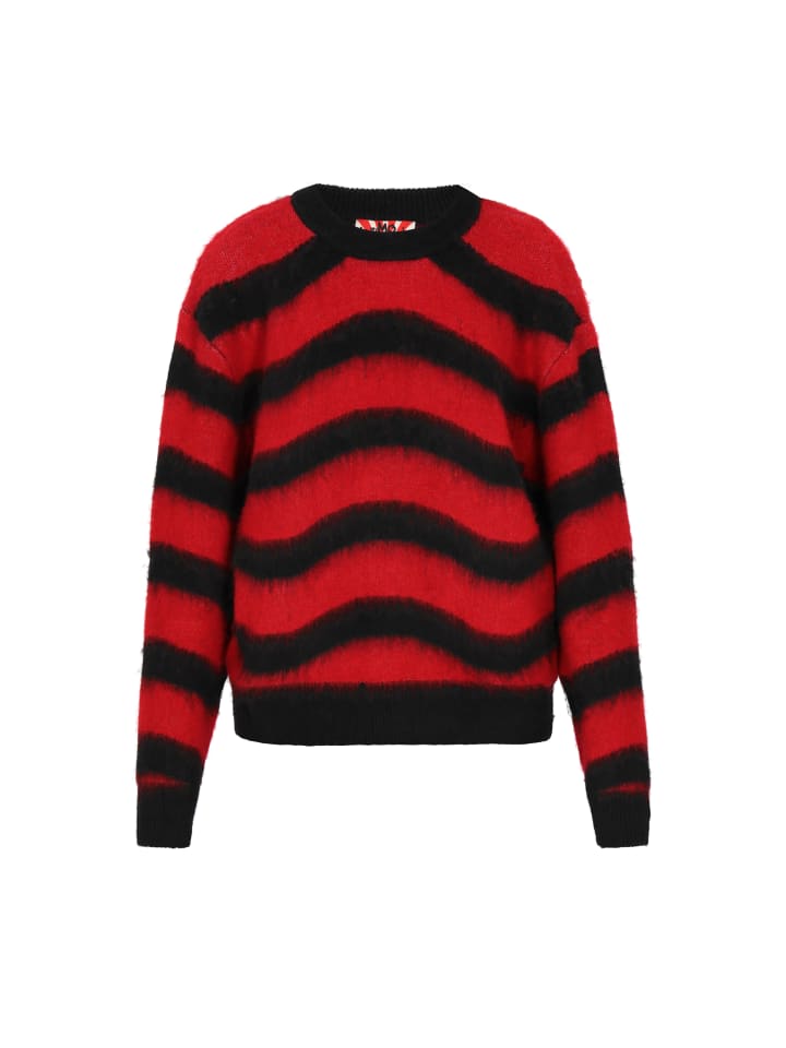 

Женский свитер черного и красного цвета myMo ROCKS