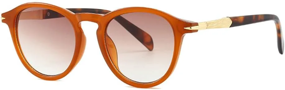 

Круглые металлические солнцезащитные очки с градиентным покрытием UV400, стиль панк, для спорта на открытом воздухе, бега и велосипеда, цвет Tea Tea Gradient