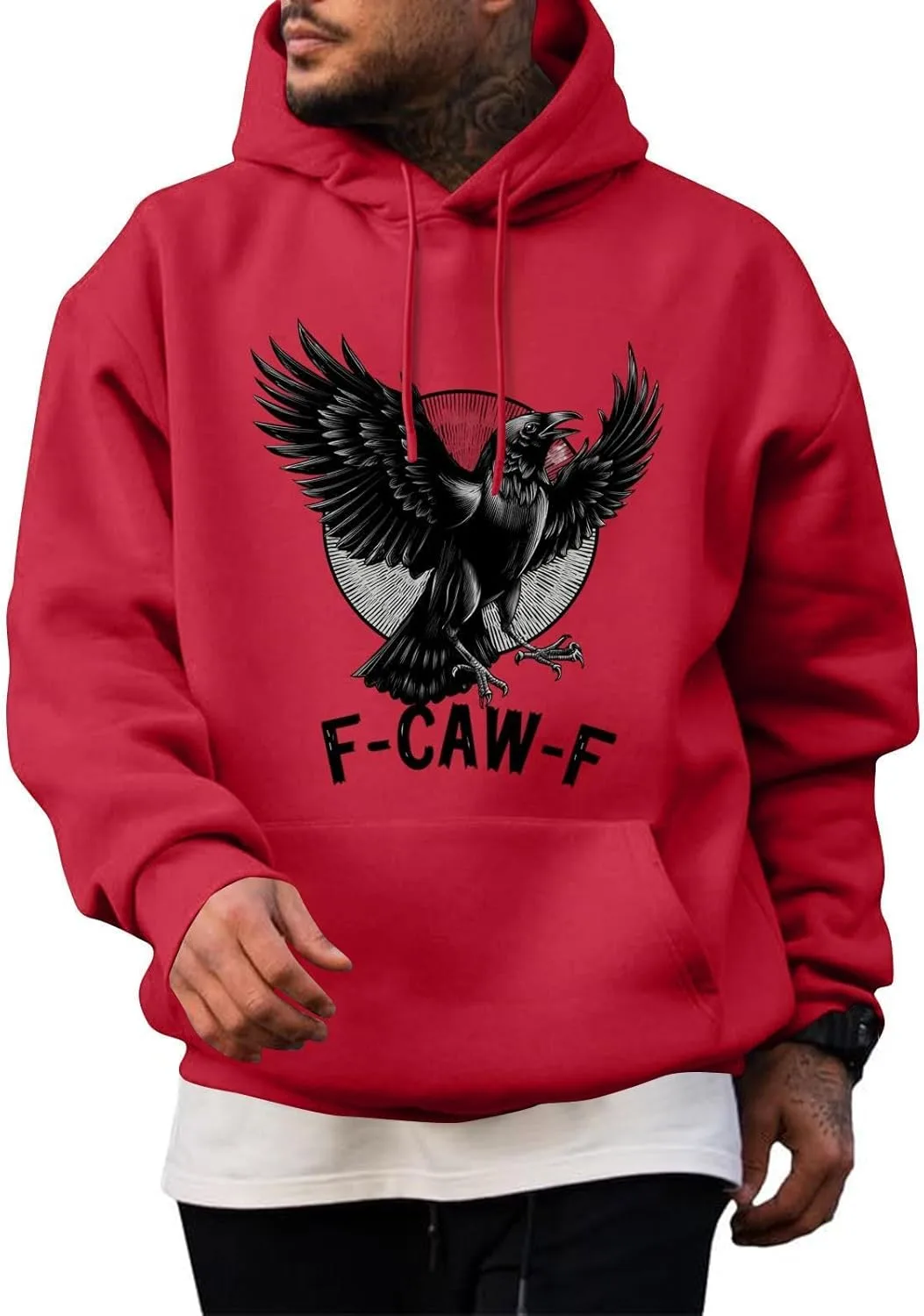 

Толстовка с принтом ворон для мужчин F-CAW-F FQZWONG