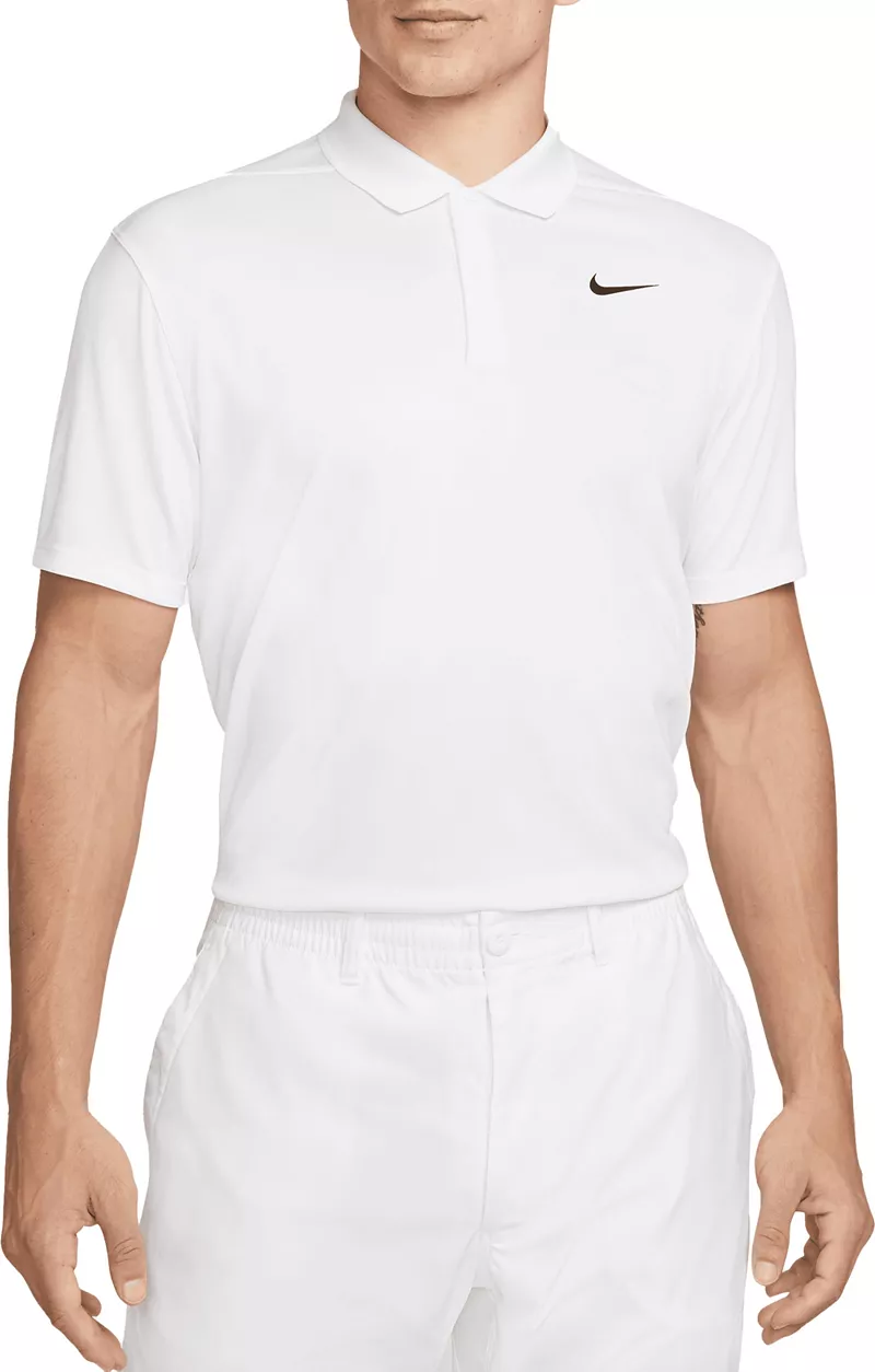 

Мужская футболка-поло NikeCourt Dri-FIT, белый/черный