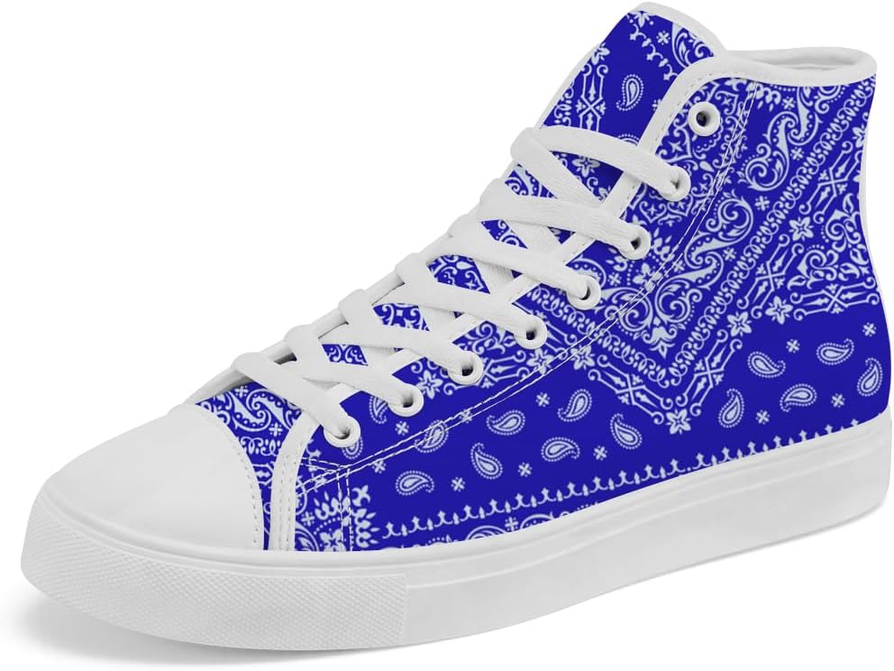 

Кроссовки Chebing Paisley High Top Canvas для мужчин и женщин, синий