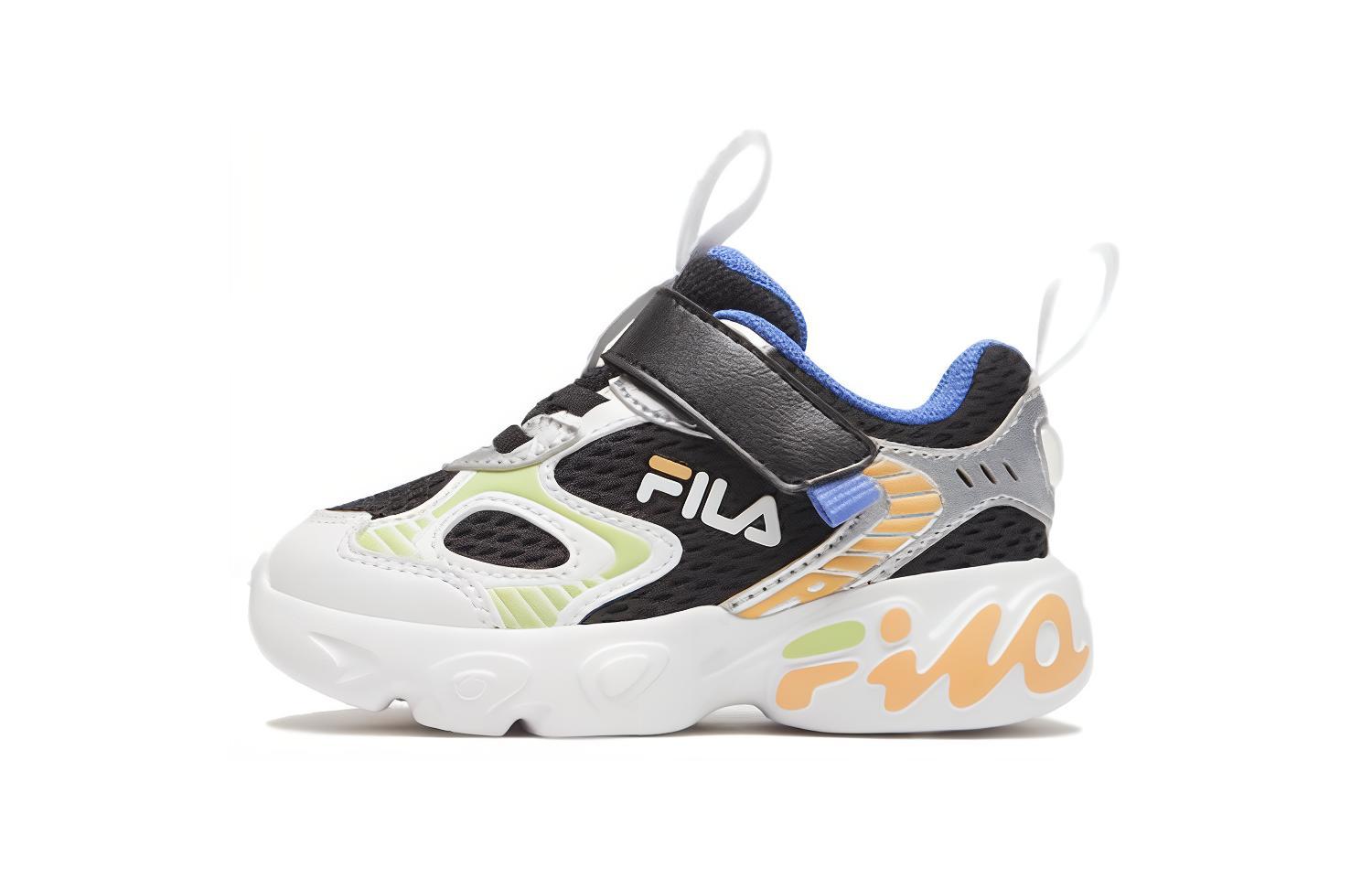 

Дышащие низкие туфли PELETTE для малышей FILA KIDS, черный/белый/зеленый