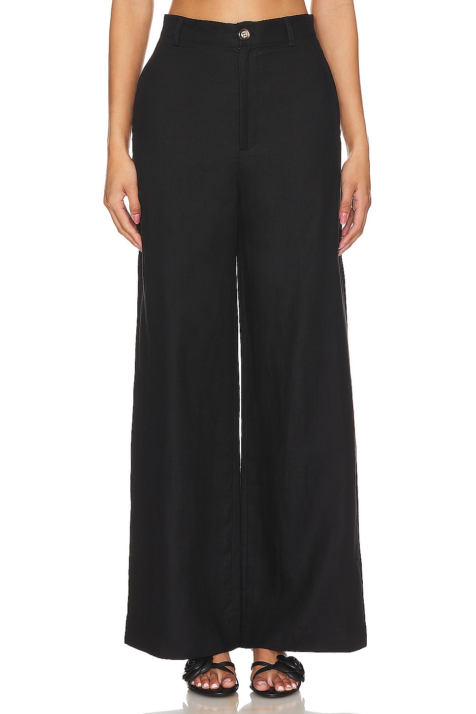 

Льняные брюки Enya Bardot, black