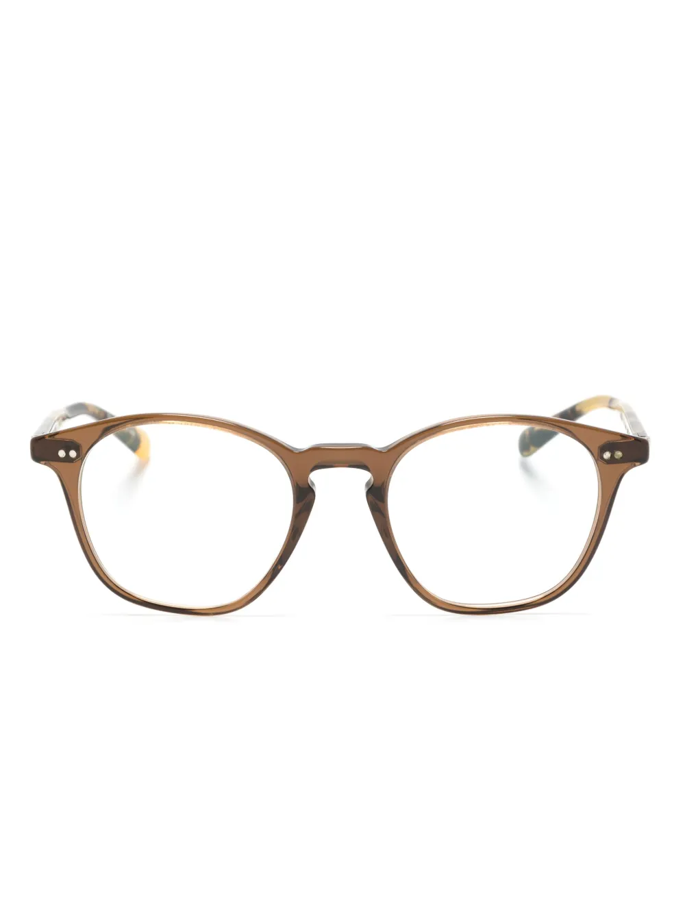 

Очки Ronne в круглой оправе Oliver Peoples, коричневый