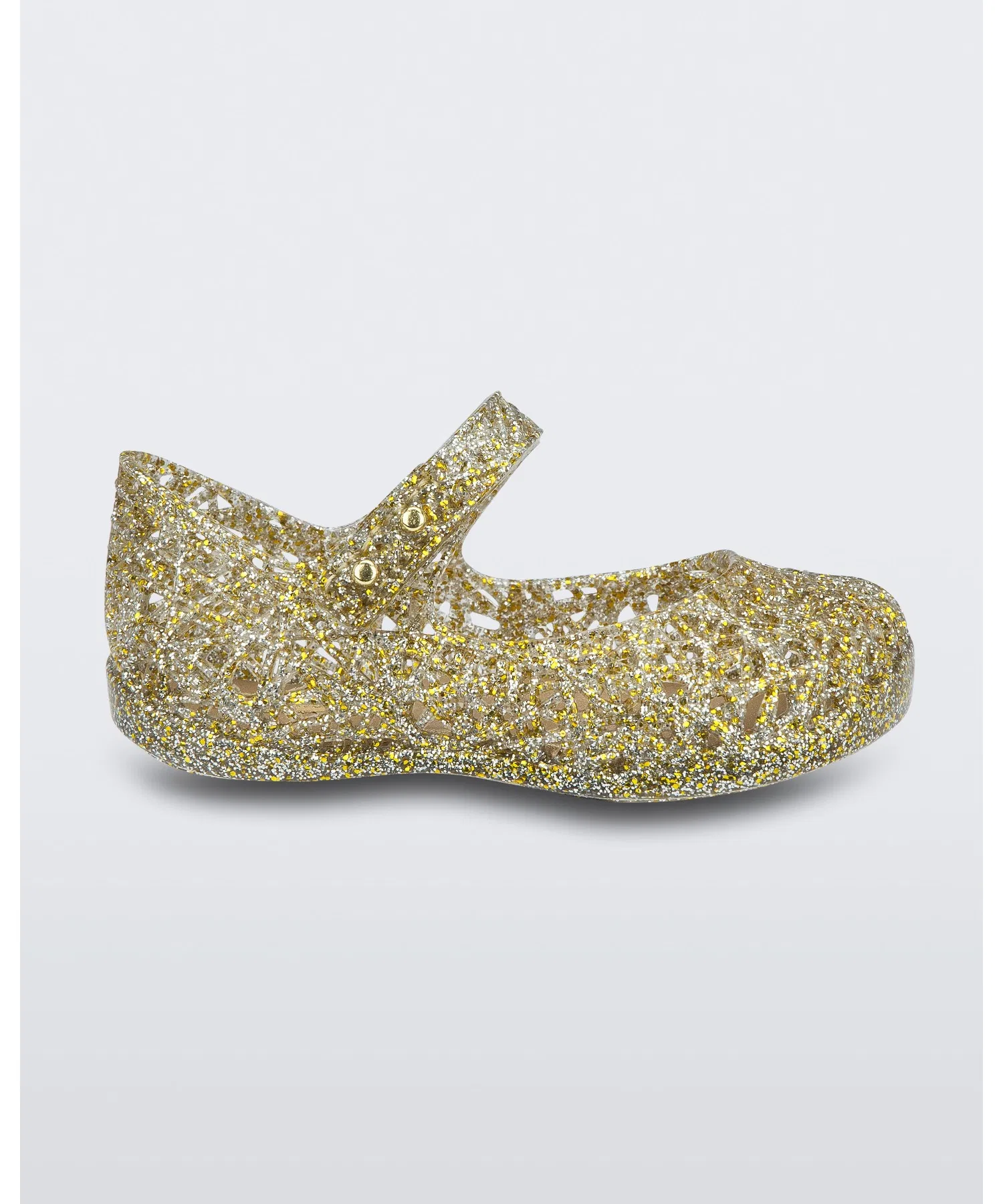 Детские балетки Melissa Campana Zig Zag VI золотистые