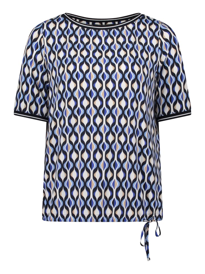 

Betty Barclay Повседневная футболка на завязках сине-белого цвета, Белый, Betty Barclay Повседневная футболка на завязках сине-белого цвета