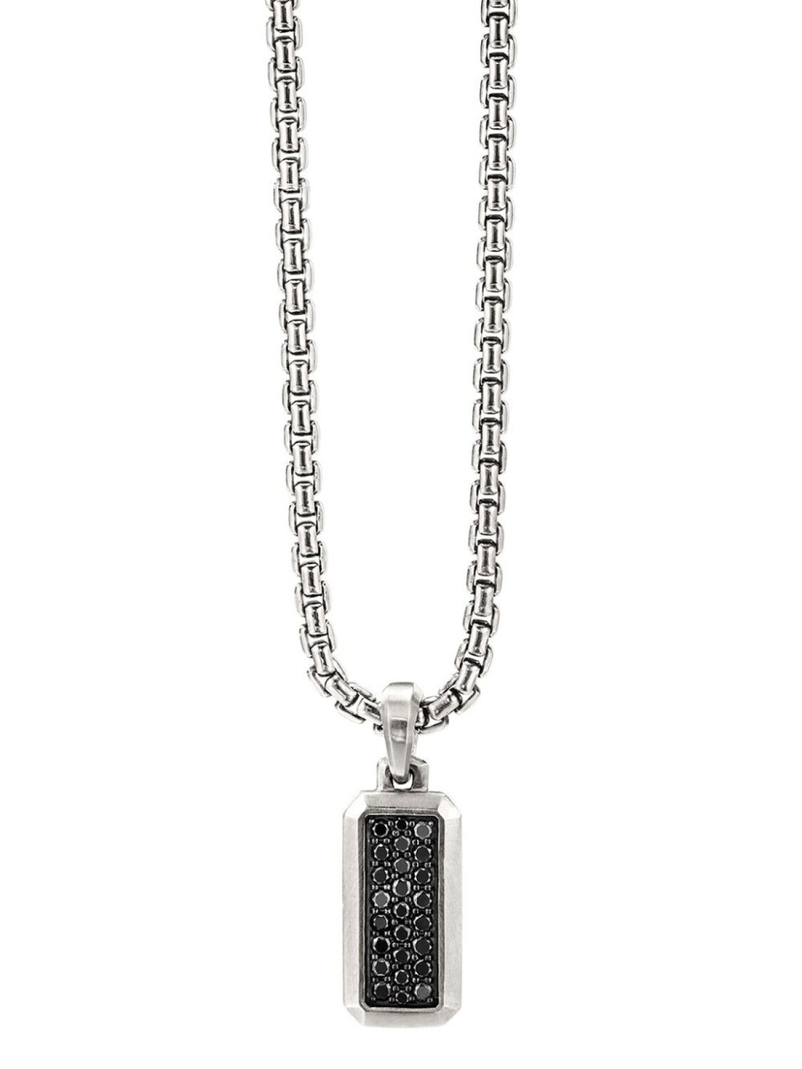 

Серебряная подвеска Streamline с бриллиантами David Yurman, серебряный