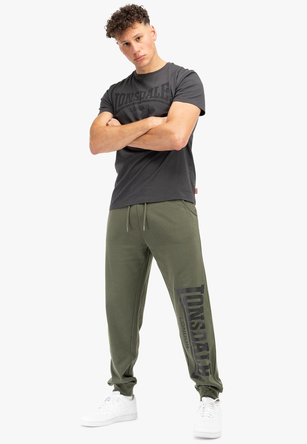 

Спортивные брюки JOGGING NORMALE PASSFORM LOGO Lonsdale, оливковый