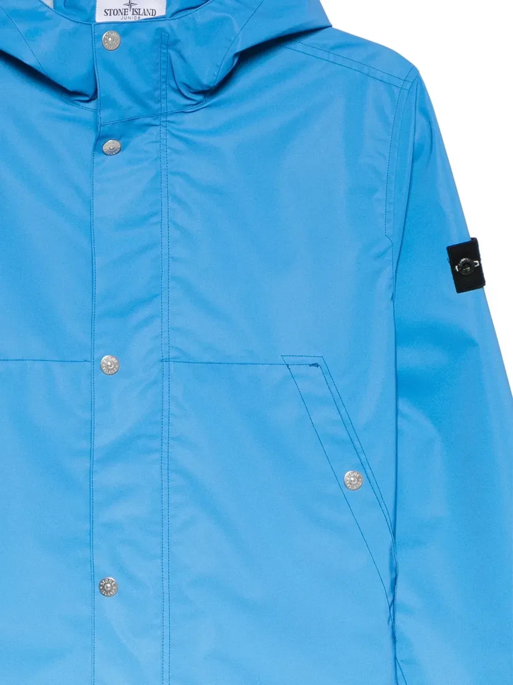 Непромокаемая куртка со светоотражающим покрытием Stone Island Junior, синий — фото 3