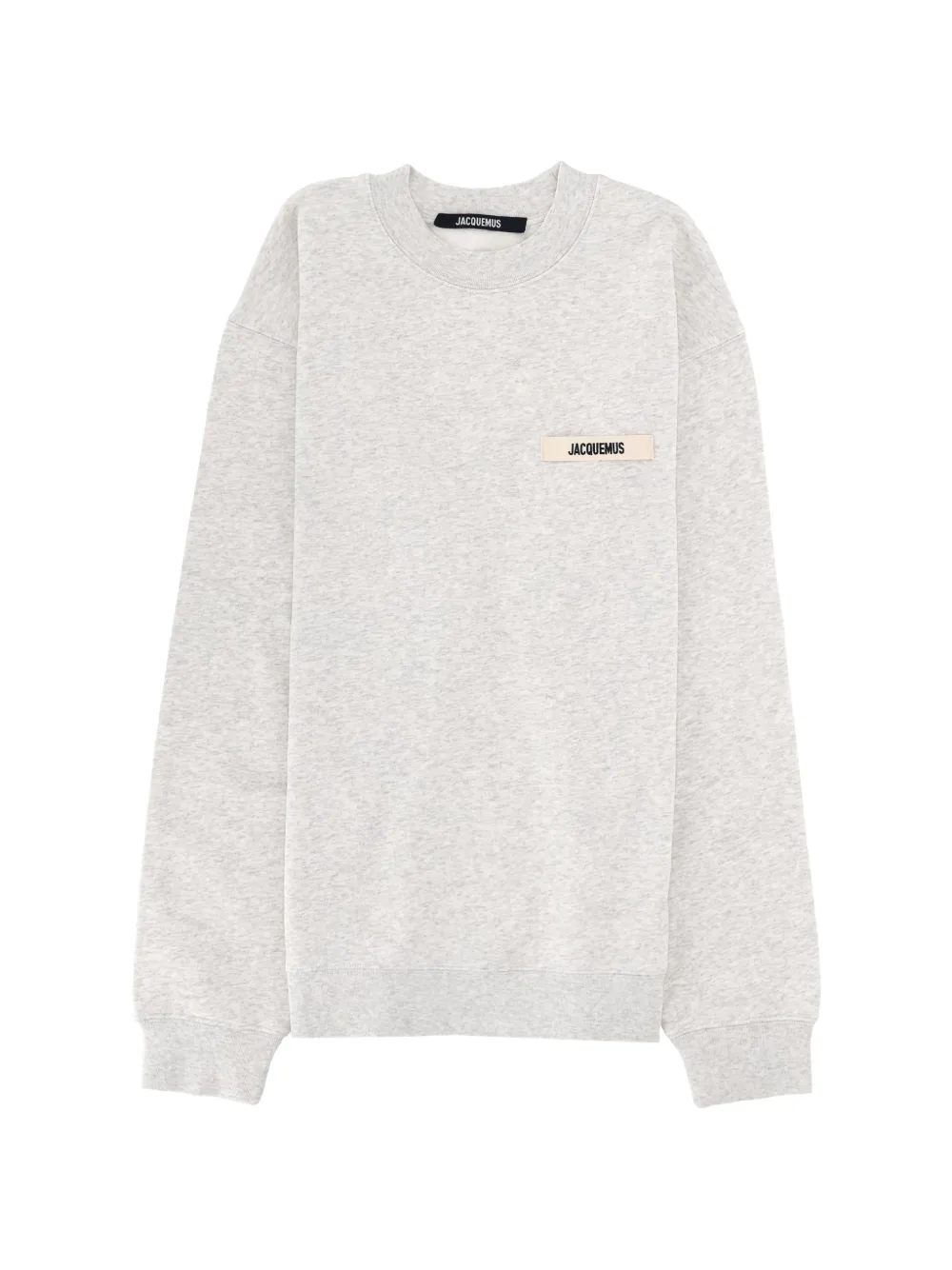 

Свитшот с круглым вырезом и нашивкой-логотипом Jacquemus, серый