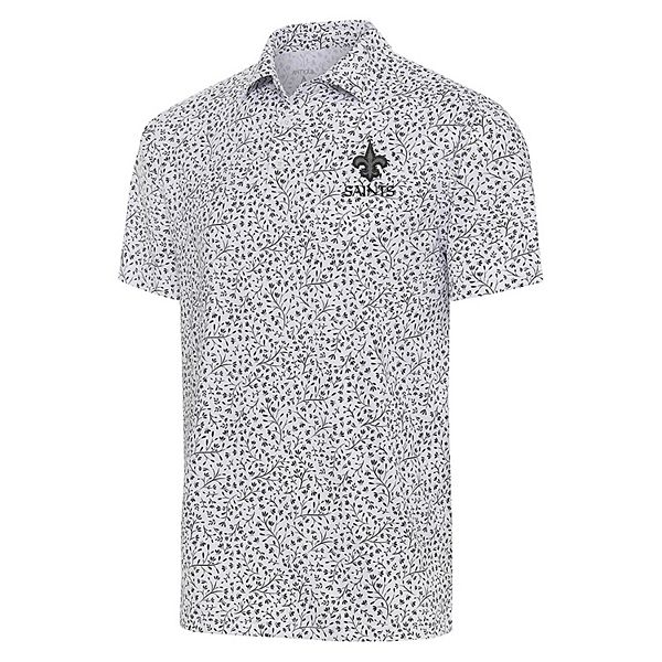 

Мужская белая футболка New Orleans Saints Motion Polo Antigua