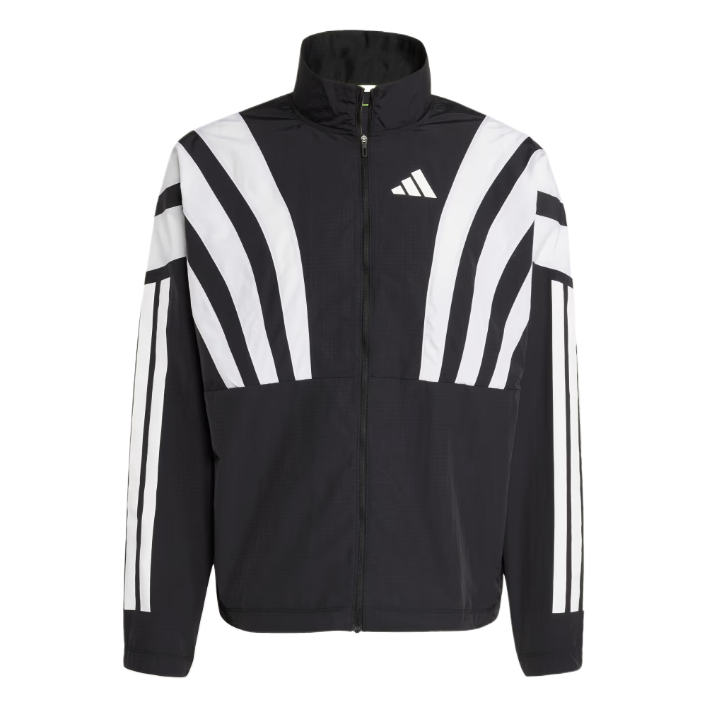 

Adidas With AdiClub Adizero Archive Running Jacket, Black