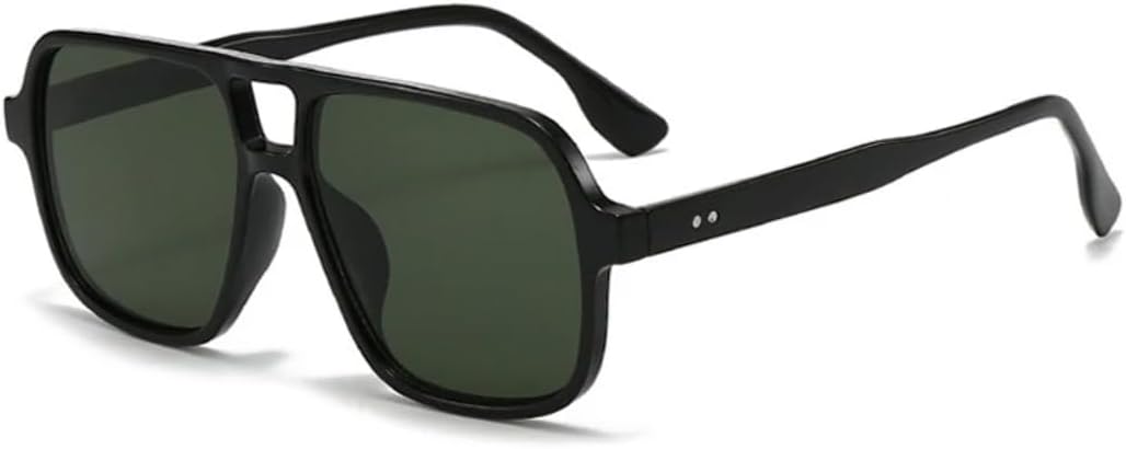 

Ретро женские солнцезащитные очки, модные очки с леопардовым принтом, трендовые мужские очки с заклепками, конфетные цвета, защита от УФ-излучения UV400 HHZZYVY, Black Dark Green