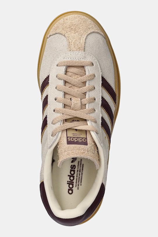 Кожаные кроссовки Gazelle Bold Adidas Originals, бежевый — фото 4