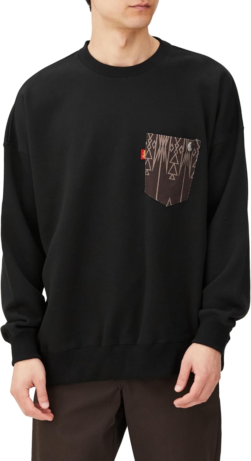 

Индийская толстовка, большая толстовка, оригинальный принт на кармане и кончо Indian, черный