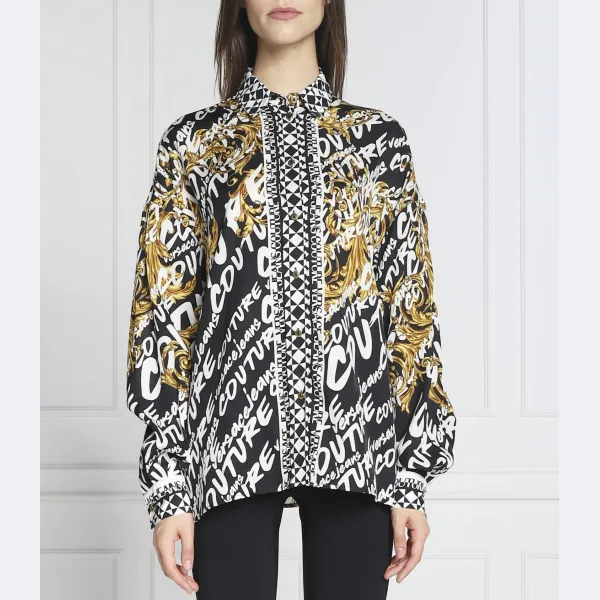 

Рубашка свободного кроя Versace, черный