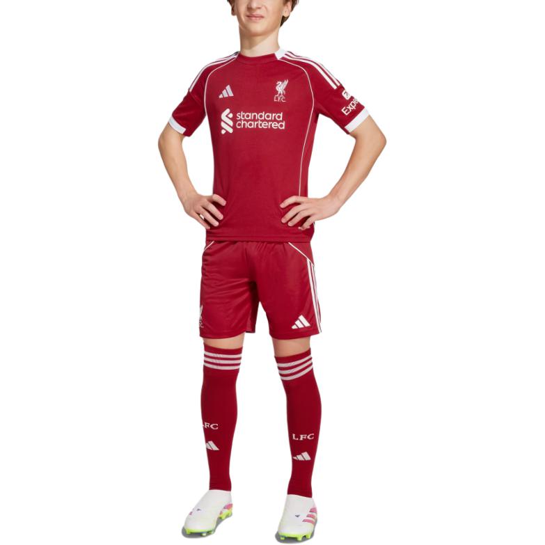 Футбольные шорты Liverpool FC 25/26 Home Kids' Adidas, красный — фото 3