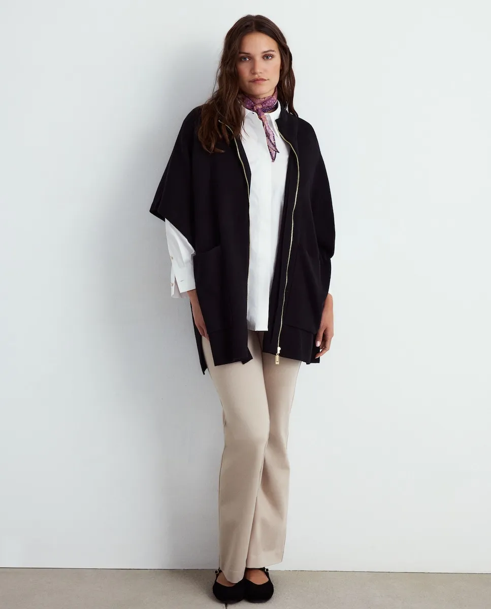 

Женская вязаная куртка на молнии Couchel, черный