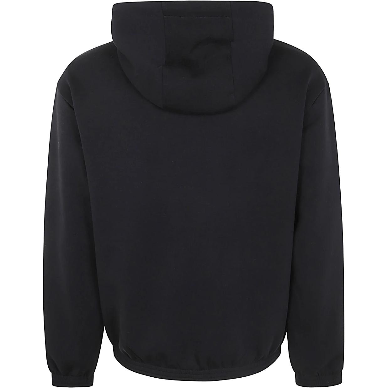 EMPORIO ARMANI Реверсивная худи на молнии со шнурком, Black — фото 4