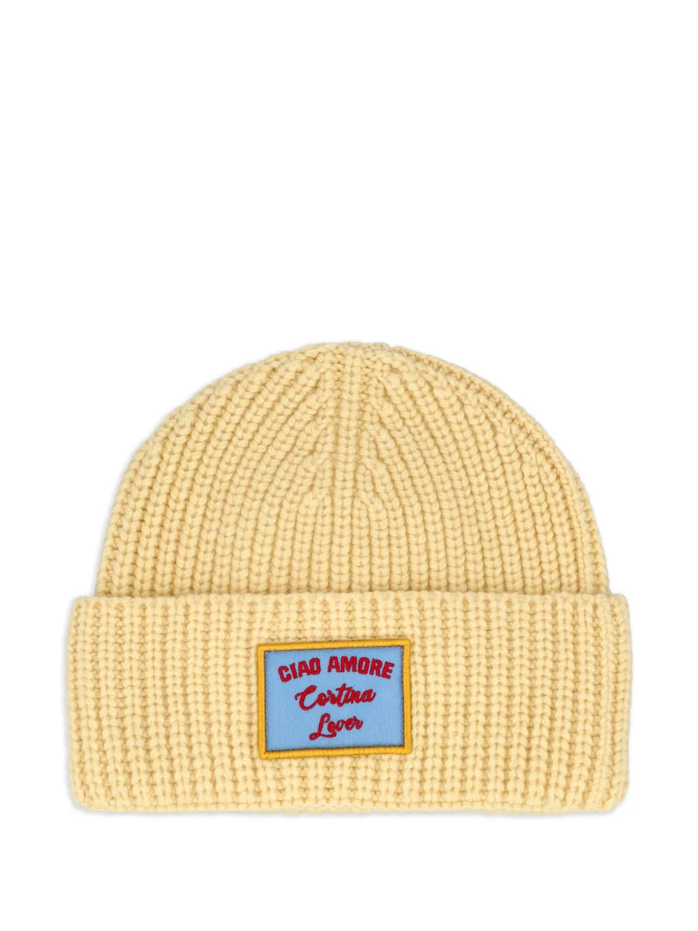 

Вязаная шапка с нашивкой Giada Benincasa, желтый