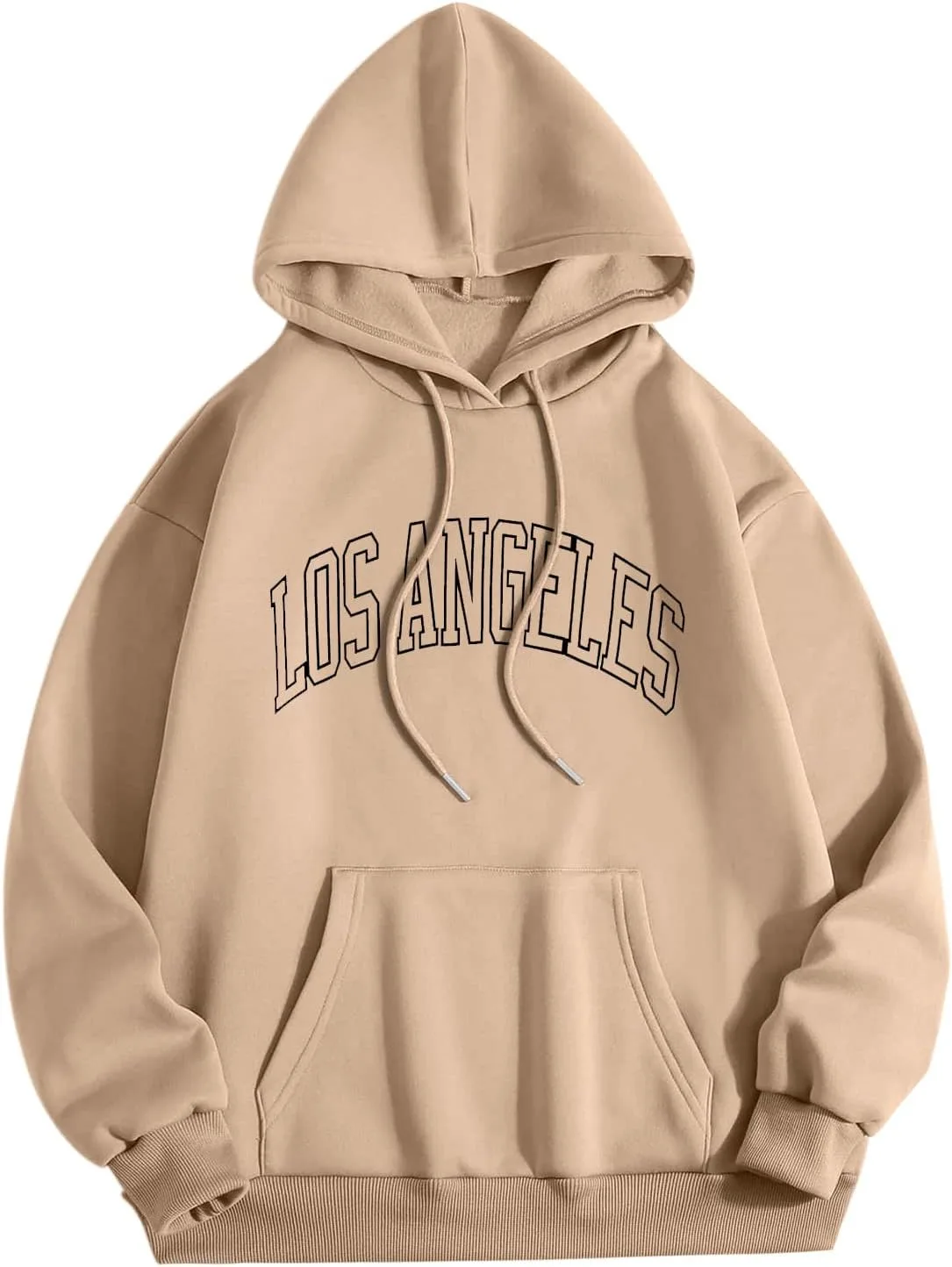 

Мужской худи с капюшоном Los Angeles California, drop shoulder, осенний