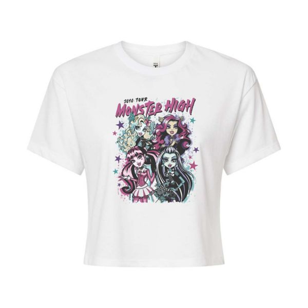 

Укороченная футболка тура Monster High 2010 для юниоров Licensed Character, белый