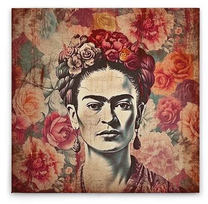

Картина на холсте A.S. Création Frida in Bloom, красочный