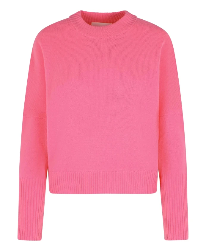 

Розовый свитер с круглым вырезом и изображением фламинго Closed, розовый