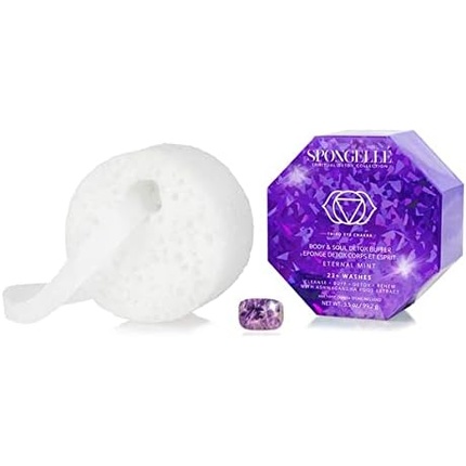 Spongelle Body & Soul Detox Puffer Third Eye Chakra Eternal Mint Spongellé — фото 3