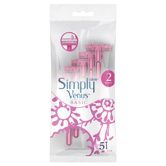 

Одноразовая бритва, 5 шт. Gillette, Simply Venus Basic